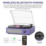 Cotsoco Bluetooth Vinyl Record Player with Speakers