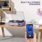 Cotsoco Bluetooth Vinyl Record Player with Speakers