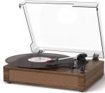 Vintage Bluetooth Vinyl Player with Stereo Speakers