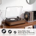 Vintage Bluetooth Vinyl Player with Stereo Speakers