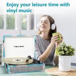 Retro Bluetooth Vinyl Record Player with Speakers