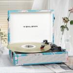 Retro Bluetooth Vinyl Record Player with Speakers