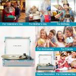 Retro Bluetooth Vinyl Record Player with Speakers