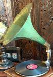 HMV Wind-Up Antique Gramophone Record Player