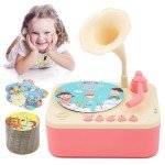 Pink Kids Phonograph with 99 Story Cards