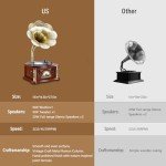 Bluetooth Retro Gramophone Player with Hi-Fi Sound
