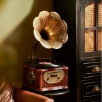 Retro Bluetooth Gramophone Vinyl Record Player