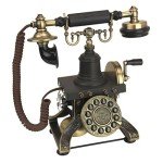Vintage Eiffel Tower Rotary Phone - Antique Style