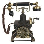 Vintage Eiffel Tower Rotary Phone - Antique Style