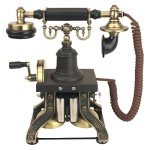 Vintage Eiffel Tower Rotary Phone - Antique Style