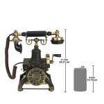 Vintage Eiffel Tower Rotary Phone - Antique Style