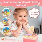 Pink Kids Phonograph with 99 Story Cards