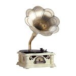 Vintage Bluetooth Gramophone Record Player with USB