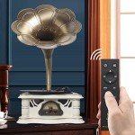 Vintage Bluetooth Gramophone Record Player with USB