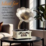 Vintage Bluetooth Gramophone Record Player with USB