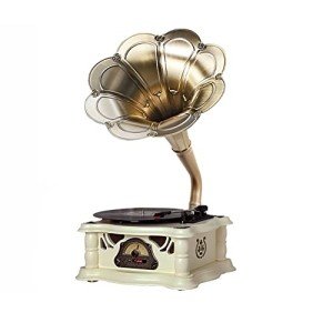 Vintage Bluetooth Gramophone Record Player with USB
