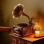 Retro Bluetooth Gramophone Vinyl Record Player