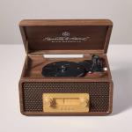 Vintage 3-in-1 Vinyl Record Player with Wood Finish