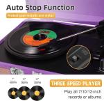 Portable Vintage Suitcase Vinyl Record Player