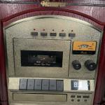 Vintage Mahogany Record Player with Radio and CD