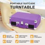 Portable Vintage Suitcase Vinyl Record Player