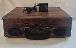 Vintage Suitcase Turntable Record Player with Speakers