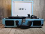 Teal Vintage Bluetooth Suitcase Record Player