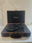 Vintage Suitcase Turntable Record Player with Speakers