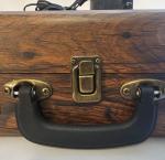 Vintage Suitcase Turntable Record Player with Speakers