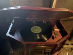 Memorex Vintage Style Mahogany Record Player