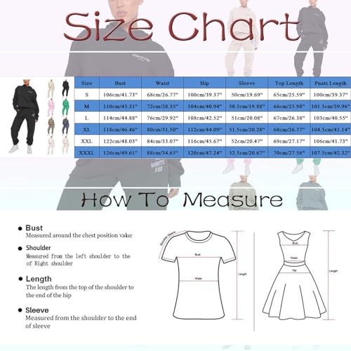 SKFLABOOF White Fox Hoodie Tracksuit Womens Leisure Suits Ladies Two Piece Warm Outfit Full Set Activewear Gym Wear Jogger Track Suits Womens Clothes