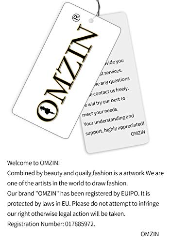 OMZIN Womens Casual Solid Office Blazers Stand Neck Open Front Cardigans Jacket Work Suit Beige XL