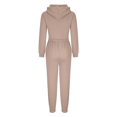 Tracksuit Womens Full Set UK Sale Clearance,Ladies Hoodies and Jogging Bottoms Cropped Tracksuits Autumn Winter Teenager Girls Track Suit Running Walking Hiking Yoga Gym Set Two Piece Outfit