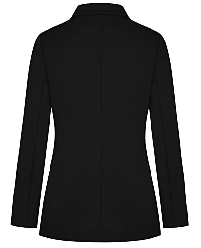 MINTLIMIT Womens Blazers Suit One Button Suit Notched Lapel Jacket Elegant Formal Business (Black M)