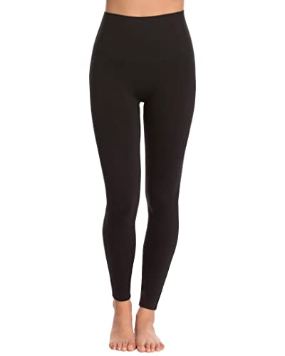 SPANX Leggings for Women Look at Me Now Seamless Leggings, Very Black, M