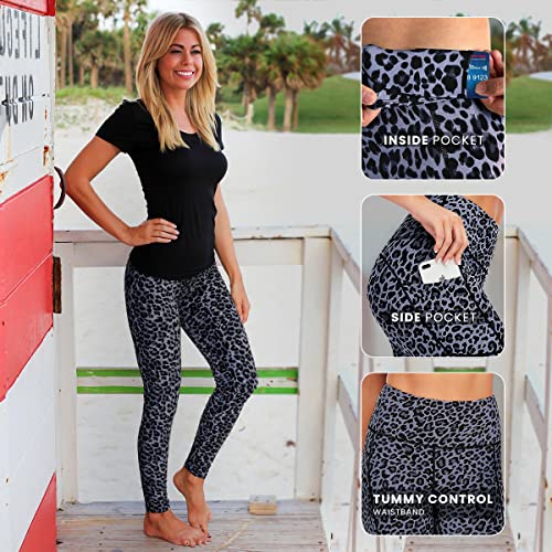 Love My Fashions® Women's High-Waisted Yoga Leggings Buttery Soft Tummy Control Workout Running Tights Squat Proof Sportswear Gym Leggings with Pockets