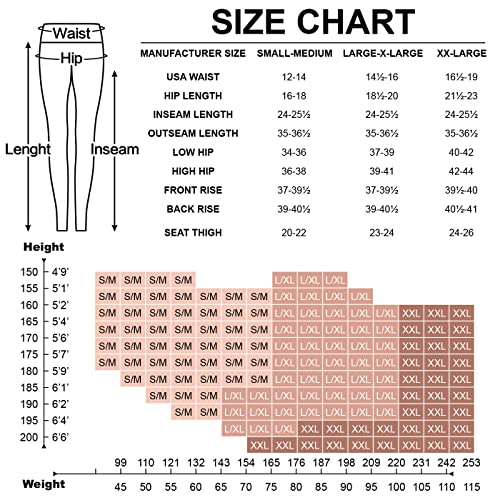 Blisset High Waisted Leggings for Women - Soft Athletic Tummy Control Pants for Running Cycling Yoga Workout - - L-X-L