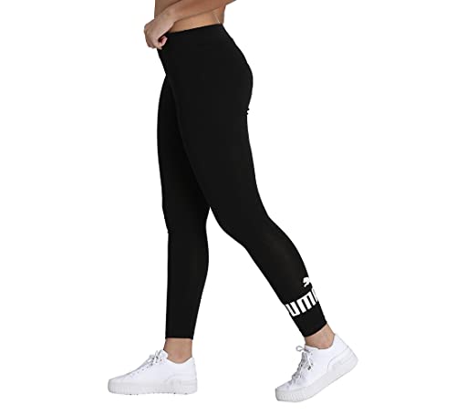 PUMA Women's Ess Logo Leggings Tights, Puma Black, M UK