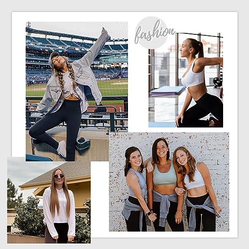 DDOBB 3 Pack Leggings for Women High Waisted Black Leggings Tummy Control Stretchy Pants Trousers for Gym Fitness Yoga Running Regular&Plus Size