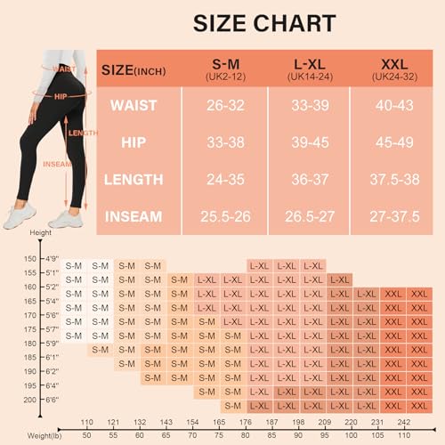 DDOBB 3 Pack Leggings for Women High Waisted Black Leggings Tummy Control Stretchy Pants Trousers for Gym Fitness Yoga Running Regular&Plus Size