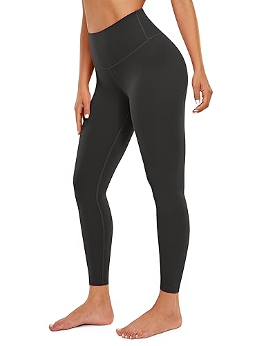 CRZ YOGA Women's Butterluxe Yoga Leggings 25'' - High Waisted Workout Gym Leggings Buttery Soft Yoga Pants Black 12