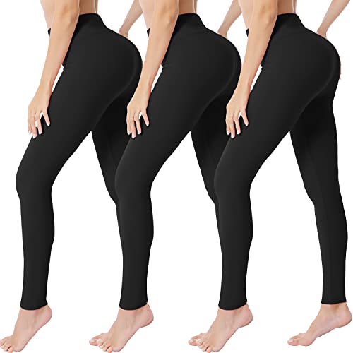 VALANDY Womens High Waisted Leggings Buttery Soft Stretchy Tummy Control Workout Gym Yoga Pants Slim Tights Regular&Plus Size