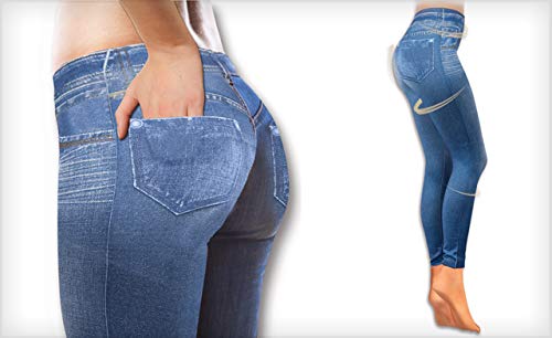 ShopINess Slim Jeggings, Pack of 3 (1Blue, 1grey, 1black) (L/XL). Size 38 to 42 (EU). Tight Pattern.