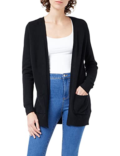 ONLY Womens Long Sleeve Open Cardigan Black 14 (L)