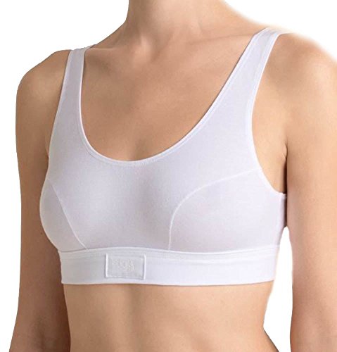 Sloggi Women's Double Comfort Top Everyday Bra, White, 40 UK