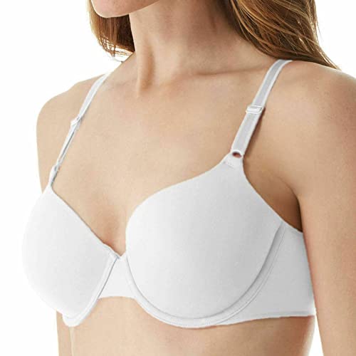 New Ladies Women's Beauform T-Shirt Full Cup Coverage Bra Size 32A-40E (C, White, 34)