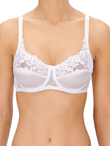 Naturana® Women's Underwired Bra [Cup B-E] Bra with Excellent Support and Beautiful décolleté | Women's Underwired Bra 40 White C