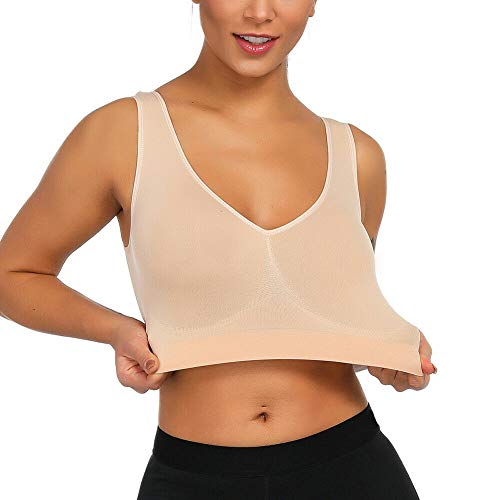 Boolavard The Ultimate Comfort Bra. Seamless Support Comfort Sport Stretch Action Leisure Black White (as8, Alpha, m, Regular, Regular)