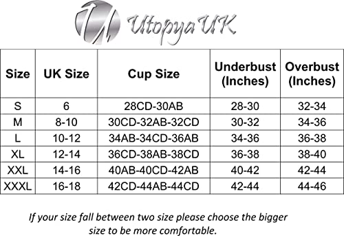 UtopyaUK 3 6 9 Pack Comfort Bra Women Girls Crop Top Seamless Bra Sleep Yoga Bralette Stretch Bras Sports Vest Wireless Post Surgery Bra Wire Free, 3 Black, 3XL