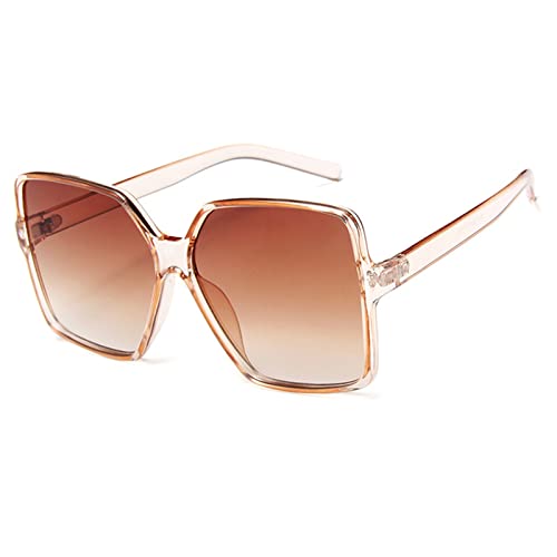 Dollger Oversized Sunglasses Women-Big Frame Square Sun Glasses Retro Large Sunglasses Fashion Shades UV Protection Unisex